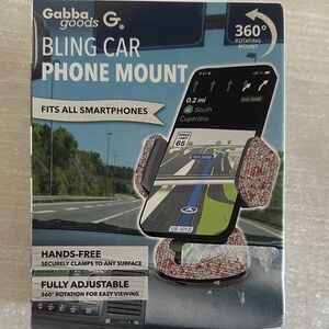 Gabba Goods Bling Car Phone Mount - Sparkling Pink